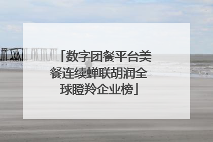 数字团餐平台美餐连续蝉联胡润全球瞪羚企业榜