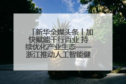 新华全媒头条丨加快赋能千行百业 持续优化产业生态——浙江推动人工智能健康有序发展观察