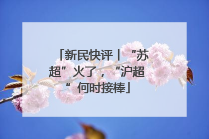 新民快评丨“苏超”火了，“沪超”何时接棒