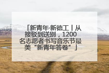 新青年·新德工丨从接驳到送别，1200名志愿者书写音乐节最美“新青年答卷”
