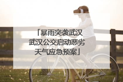 暴雨突袭武汉 武汉公交启动恶劣天气应急预案