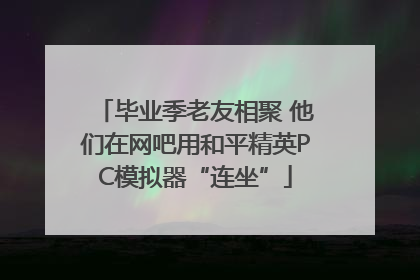 毕业季老友相聚 他们在网吧用和平精英PC模拟器“连坐”