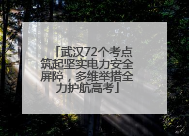 武汉72个考点筑起坚实电力安全屏障，多维举措全力护航高考