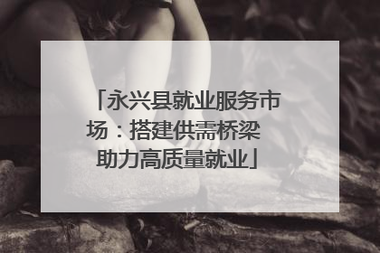 永兴县就业服务市场：搭建供需桥梁 助力高质量就业