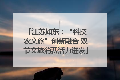 江苏如东：“科技+农文旅”创新融合 双节文旅消费活力迸发