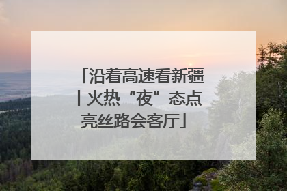 沿着高速看新疆丨火热“夜”态点亮丝路会客厅