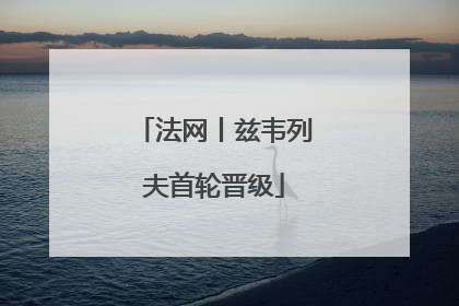 法网丨兹韦列夫首轮晋级