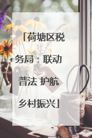 荷塘区税务局：联动普法 护航乡村振兴