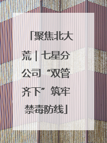 聚焦北大荒｜七星分公司“双管齐下”筑牢禁毒防线
