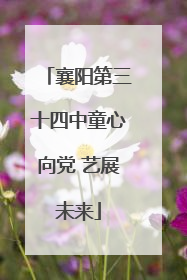 襄阳第三十四中童心向党 艺展未来
