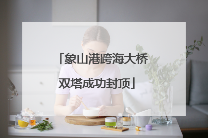 象山港跨海大桥双塔成功封顶