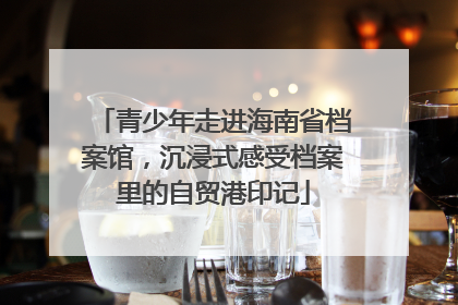 青少年走进海南省档案馆，沉浸式感受档案里的自贸港印记