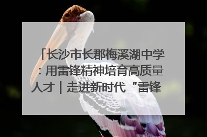 长沙市长郡梅溪湖中学：用雷锋精神培育高质量人才｜走进新时代“雷锋传人 长沙榜样”