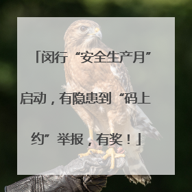 闵行“安全生产月”启动，有隐患到“码上约”举报，有奖！
