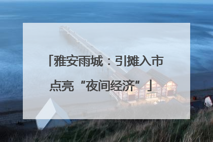 雅安雨城：引摊入市 点亮“夜间经济”