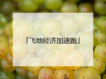 飞地经济加速跑