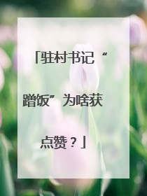 驻村书记“蹭饭”为啥获点赞？