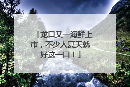 龙口又一海鲜上市，不少人夏天就好这一口！