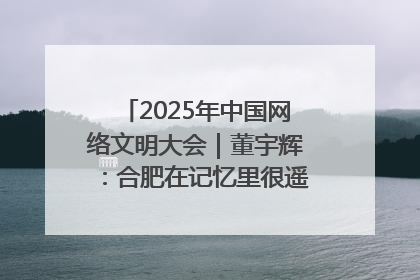 2025年中国网络文明大会｜董宇辉：合肥在记忆里很遥远也很亲切