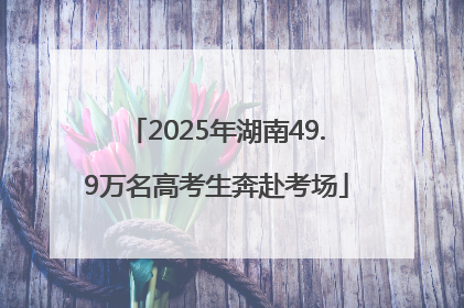 2025年湖南49.9万名高考生奔赴考场