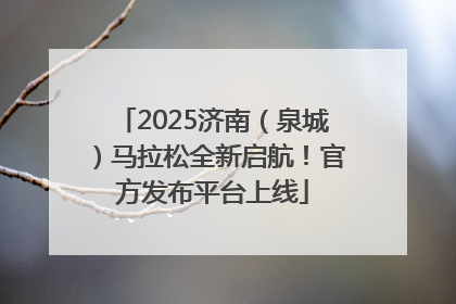 2025济南（泉城）马拉松全新启航！官方发布平台上线
