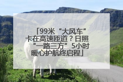 99米“大风车”卡在高速匝道？日照“一路三方”5小时暖心护航终启程