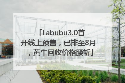 Labubu3.0首开线上预售，已排至8月，黄牛回收价格腰斩